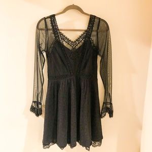 Free People, worn once, little black dress